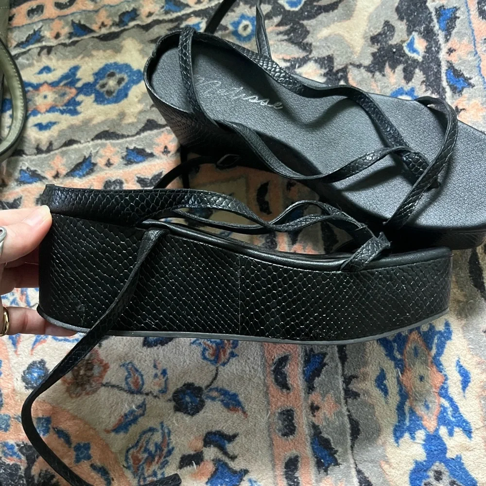 Black Matisse Sandals - Picture 2 of 2